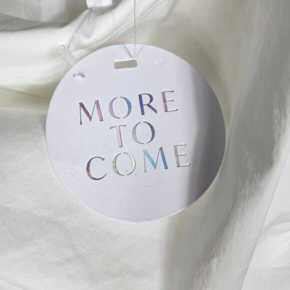 More To Come Nora Asymmetrical‎ Dress White Mini One Shoulder Side Cutout Sz XS - Picture 12 of 13